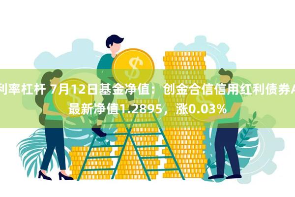 利率杠杆 7月12日基金净值：创金合信信用红利债券A最新净值1.2895，涨0.03%