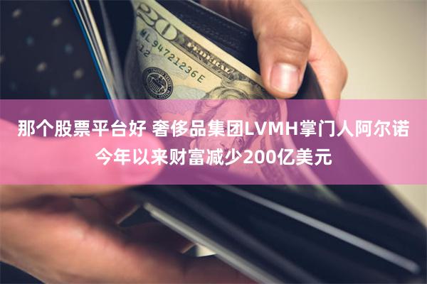 那个股票平台好 奢侈品集团LVMH掌门人阿尔诺今年以来财富减少200亿美元