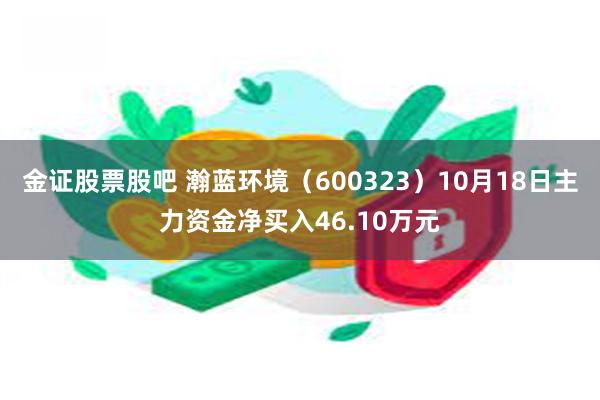 金证股票股吧 瀚蓝环境（600323）10月18日主力资金净买入46.10万元